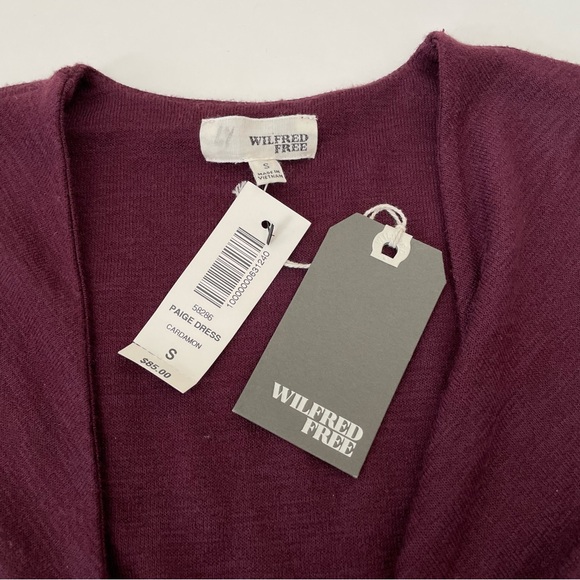 Aritzia Wilfred Free Paige Twist Front Longsleeve Dress in Cardamon NWT - Picture 7 of 15